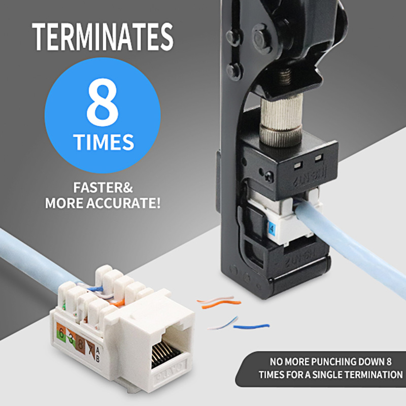 RJ45 Keystone Jack Punch Down Tốc độ Công cụ chấm dứt cho 90 độ PX-T-FN
